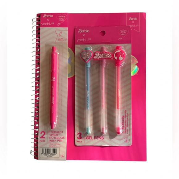 Barbie Other - Barbie X Yoobi Pen and Notebook Set
